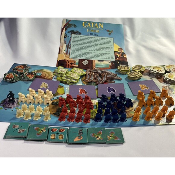 Klaus Teuber's Catan Junior 2nd Edition Board Game Family Kids Settlers Complete - Picture 7 of 16